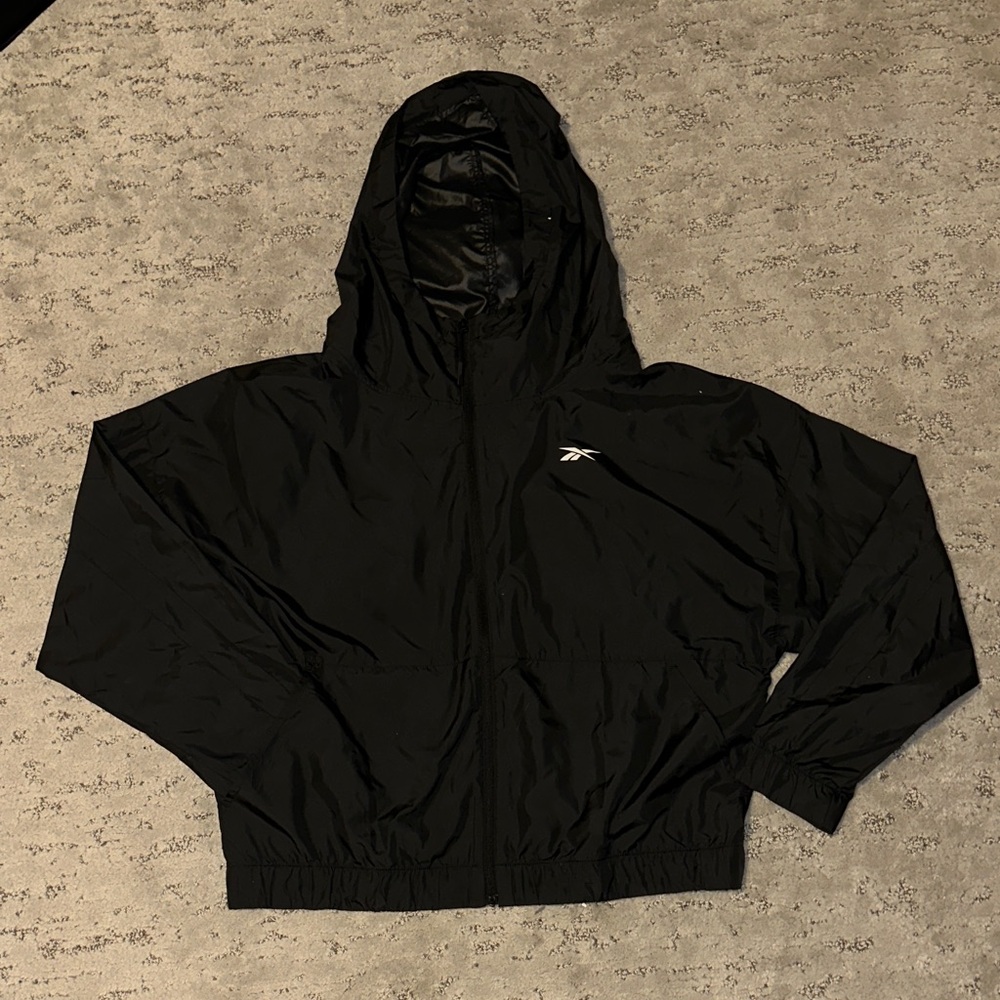 Reebok Black Windbreaker Jacket